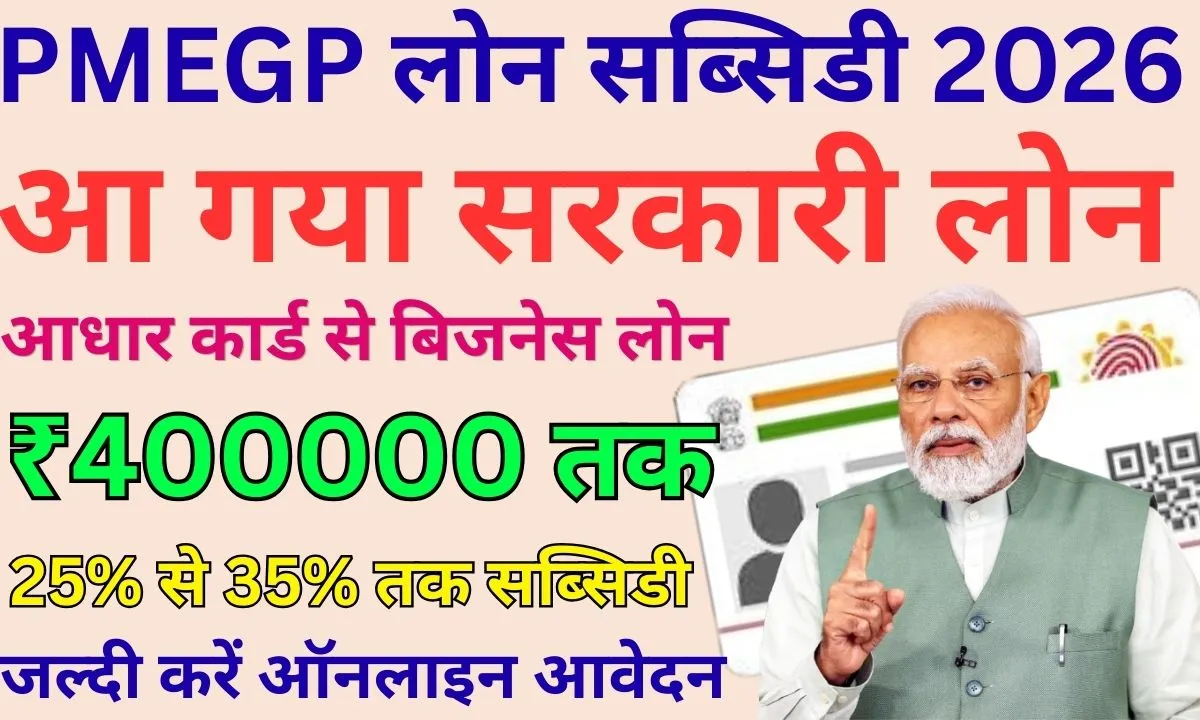 PMEGP Loan Subsidy 2026