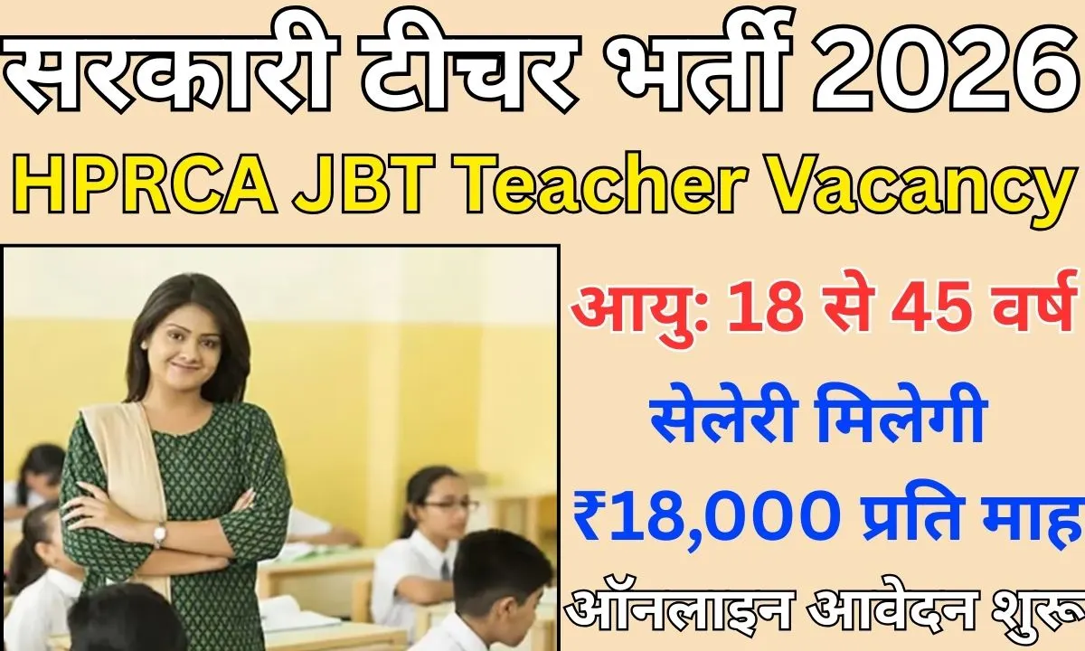 Teacher Vacancy 2026